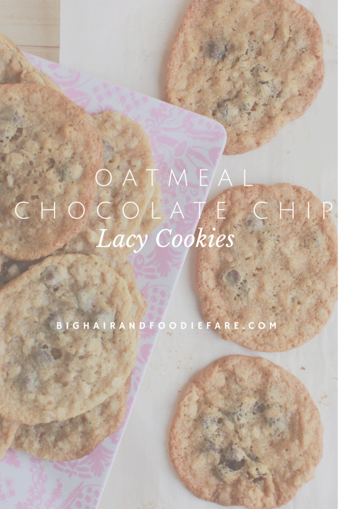 Oatmeal Chocolate Chip Lacy Cookies