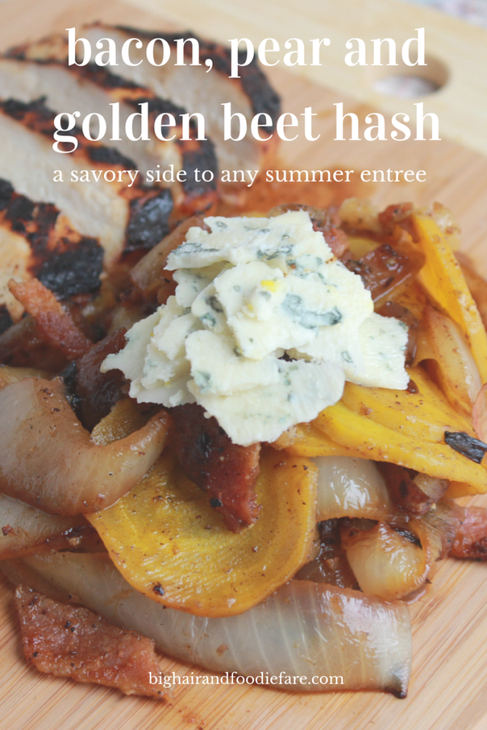 Bacon, Pear and Golden Beet Hash