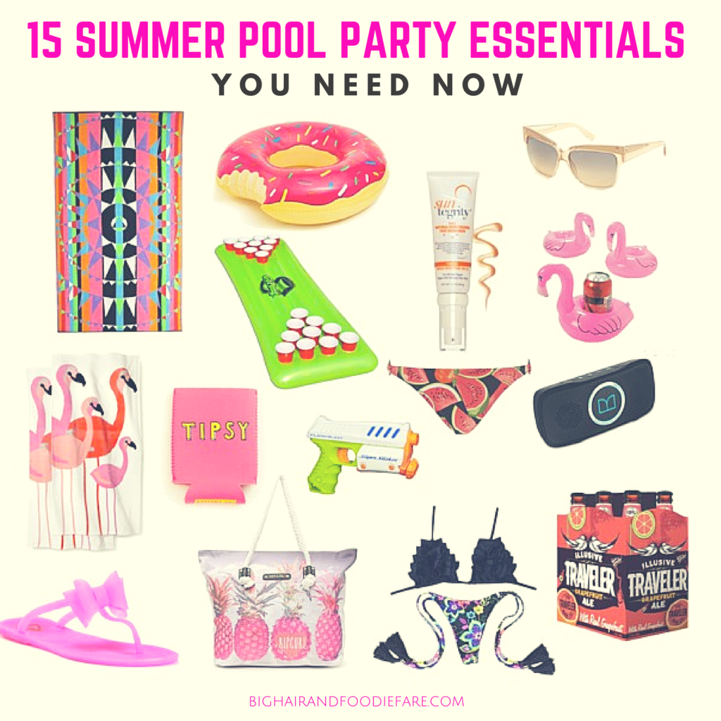 pool day, pool party essentials, summer, what you need for a pool party