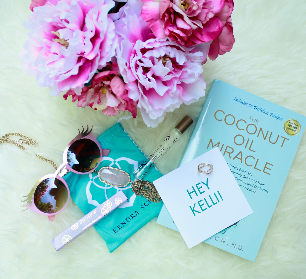kendra scott, pave, rocks box, the coconut miracle, peonies, blogger