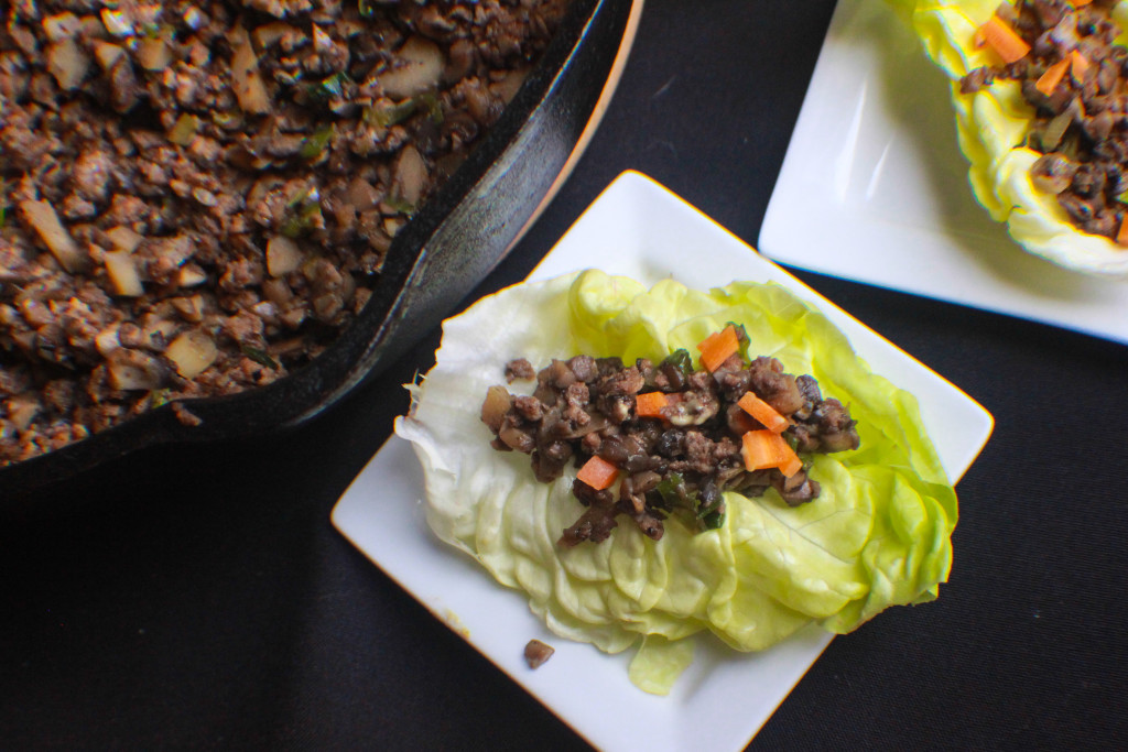 Eas at-home lettuce wraps.