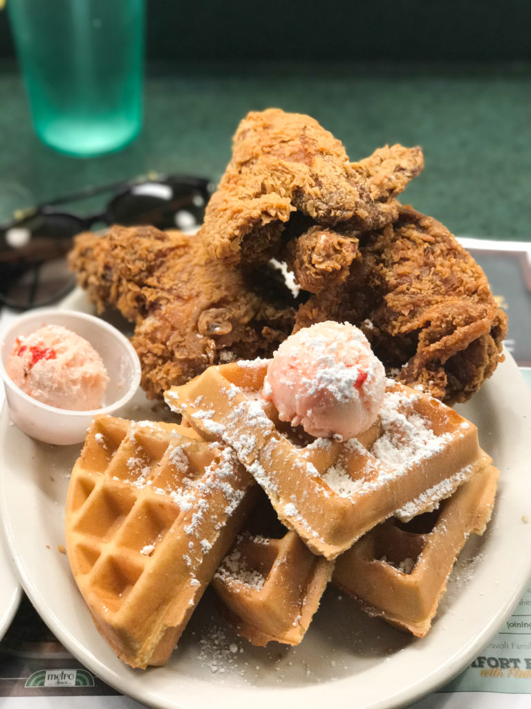 Metro Diner: Chicken and Waffles