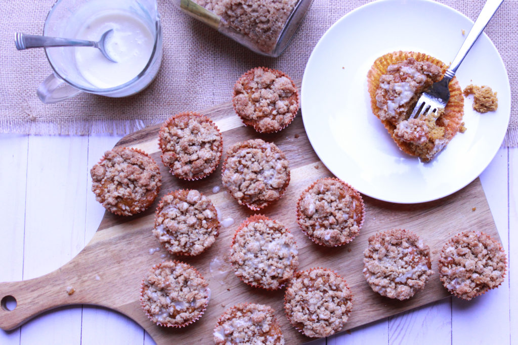 Gluten-Free crumble top pumpkin muffins 