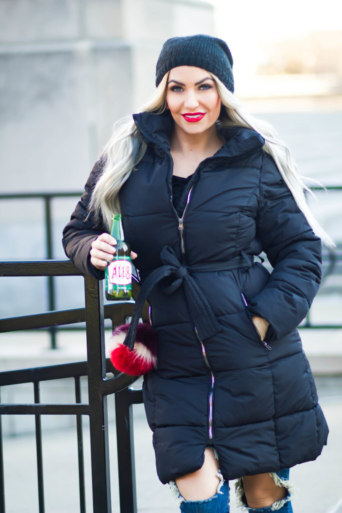 Blogger Style: Black Puffer coat