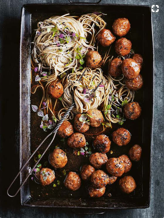 Donna Hay's Sticky Sesame Meatballs