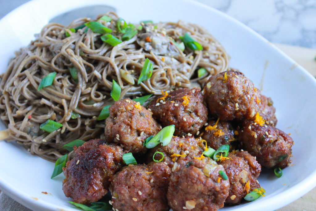 Spicy Ginger and Sesame Meatballs